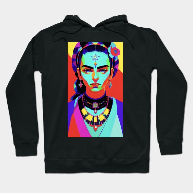 Frida's Fiesta: Fun and Colorful Illustration Hoodie by FridaBubble